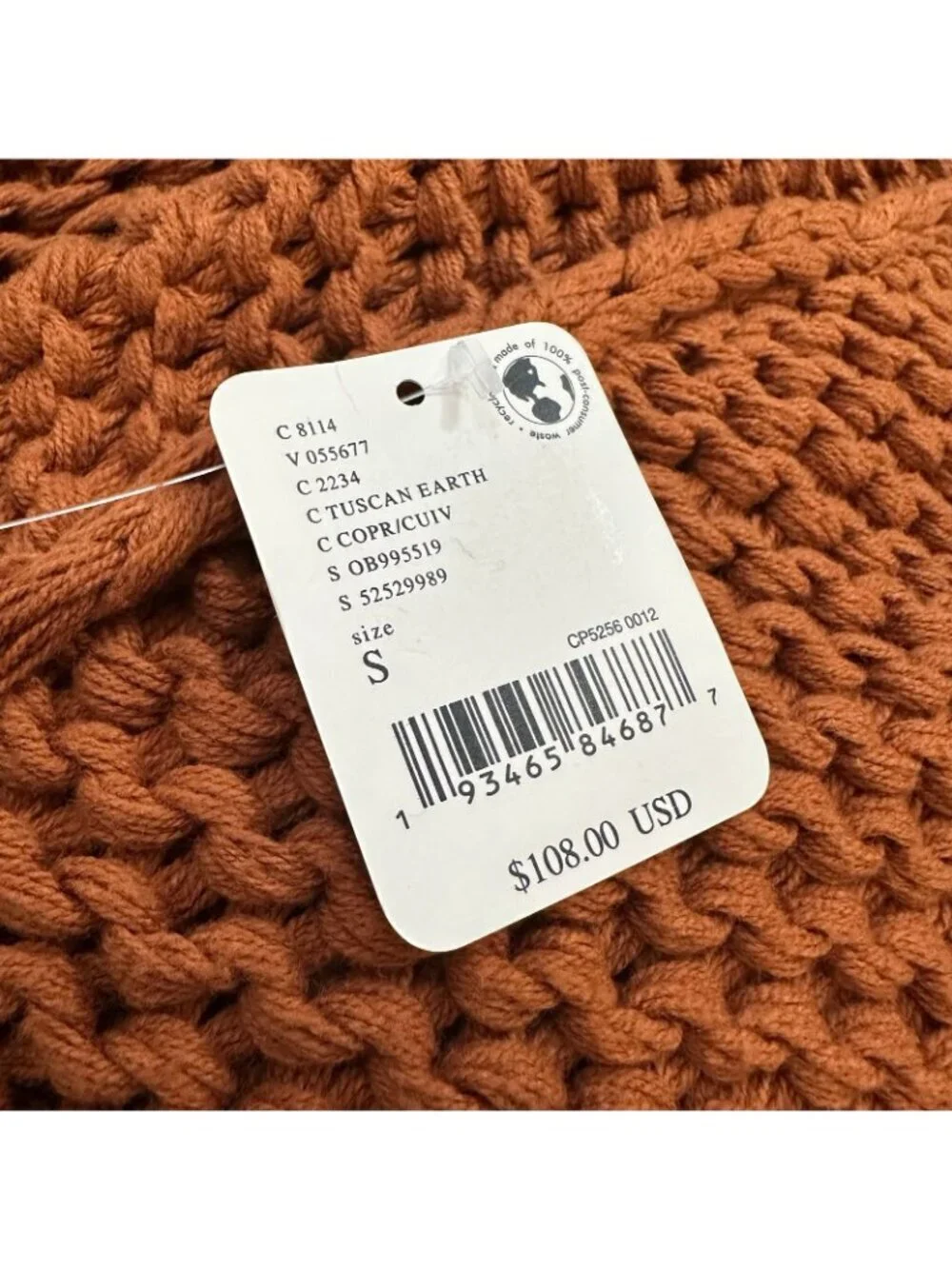 NWT Free People My Only Sunshine Cowl Neck Sweater in Tuscan Earth